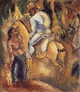Jules Pascin Rider of Cuba painting